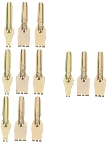 SHINEOFI 4sets Fountain Pen Nibs Replacement Calligraphy Writing Nibs Pen Sets for Artists 3pcs*4