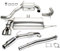 TA Technix Duplex Sportauspuffanlage aus Edelstahl mit Endrohr 2x80mm rund scharf inkl. 3 Zoll / 76mm Downpipe mit 200 Zellen Metallkat, Edelstahlanlage mit EG Zulassung, Art.-Nr. 33VW002