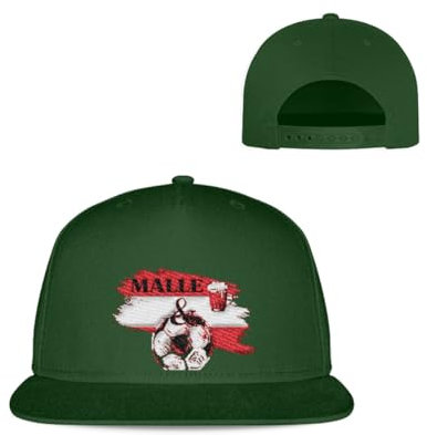 Malle, Bier & Fußball ÖSTERREICH Mallorca Snapback/Baseball Cap/Mütze - Kappe -Einheitsgröße-Dark Green