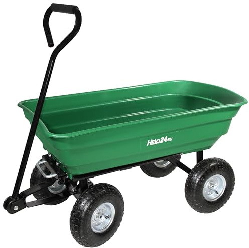 Gartenwagen mit Kippfunktion Kippwagen Karre Handwagen Bollerwagen Transportwagen M-250kg grün