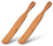 Yuomeaz 2 Pcs Flat Wooden Spatula, 11 in Wooden Sourdough Stick, Acacia Wood Spatula Spurtle for Sourdough Starter, Baking, Stirring, Jam, Canning, Kitchen Utensils