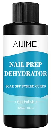 AIJIMEI Nagel-Dehydrator 120ml Nail Prep Dehydrator – Nagelentfetter für Gel- & Acrylnägel, entfernt Öl & Feuchtigkeit für bessere Haftung, Primer-Alternative für langanhaltende Maniküre