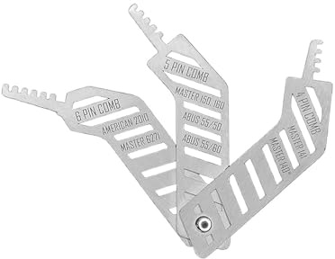 Lock Picking Tool Set,Lockpicking Set Aus Abs,Rostfreier Stahl Picking Tool,Dietriche Schlossöffner Werkzeug Set,Kompaktes Und Tragbares Design,Ideal Für Schlosser-Enthusiasten Und Anfänger