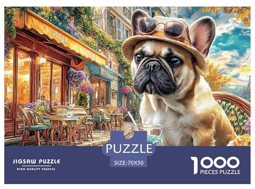 Bulldogge ge ge Basketball 1000 Puzzles Adults Puzzle Adults Puzzle Gifts Birthday Unique Gifts Challenge High Difficulty 70x50cm/1000pcs