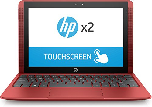Hewlett Packard HP Z6K85EA#ABD x2 10-p001ng Notebook (Atom X5-Z8350 Quad+32GEMMC, 32GB Festplatte, 2GB RAM, Intel HD Graphics, Win 10 Home) rot