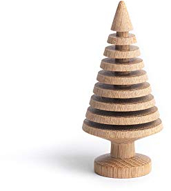 The Oak Men - Tree - Dekofigur - Baum Tannenbaum - Holz - gerillt - hell - Eiche Natur- Höhe: 13 cm