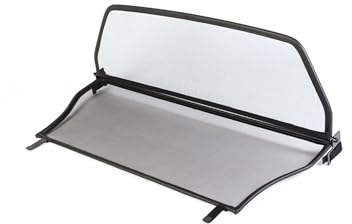 GermanTuningParts Windschott für Opel Astra F (1994-2000) - Klappbar - mit Schnellverschluss - Schwarz | Windabweiser | Windblocker | Wind Deflector