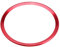 Keenso Auto Lenkrad Ring, Auto Lenkrad Emblem Ringe Aluminiumlegierung Lenkrad Ring Verkleidung mit Selbstklebendem Band Ersatz für A1 A3 Q3 (Rot)