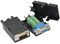Cerrxian D-SUB DB15 3 rangées VGA 3+9 mâle + femelle 15 broches couvercle connecteur de carte (1 paire)