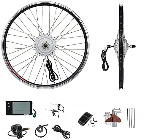 YOSE POWER E-Bike Conversion Kit Front Wheel 36V250W24'' Elektrofahrräder Umbausatz Vorderrad 24 Zoll mit LCD Display