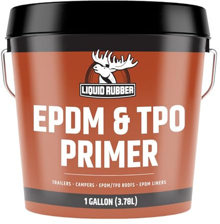 Liquid Rubber EPDM and TPO Primer – High-Performance Basecoat for RV, Camper and Trailer Roof Protection, 1 Gallon