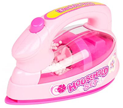 Uteruik Simulation Mini Electric Iron Kids Pretend Play Toys Household Appliance Educational Toys for Children Kids, 1pcs