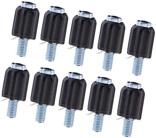 10pcs Bike Brake Cable Adjuster, M5 Rear Derailleur Screw Thumb Shifter Adjusting Bolt for Thumb Shifter Disc Brake Cables Adjustment