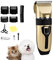 Schermaschine für Hunde Profi Hundeschermaschine Langhaarschneider Hund Katze Tierhaarschneidemaschine Haarschneidemaschine Haartrimmer Haustier, Leise Haarschneider Dog Grooming Clippers, 10 Aufsätze