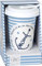 IHR - POH 861540 - Kaffeebecher, Coffee to go, Maritim, Anker, Moin, mit Silikondeckel, Porzellan, 13cm x 8cm, 350ml