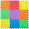 Abaseen Multi-Color Interlocking Floor Mats Exercise Mats, Gym Flooring Mat, Under Pool Mats Interlocking Puzzle EVA Floor Tiles, Yoga Matting EVA Foam-Rubber Non Slip Tile (9 Mats - 10 SQ FT)