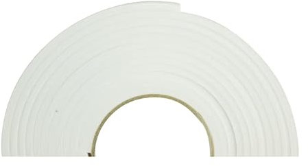 Foam Insulation Tape Door Draft Excluder with 2 Pcs Self Adhesive Strip Anti Collision Soundproofing Gap Sealing Shockproof Furniture Protective Measures and Seal Gaps Up to 3-5mm (4.5 Meters, White)