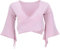 GURU SHOP Elfen Top aus Bio-Baumwolle, Top Goa-chic, Yoga Wickeltop - Rose Water, Damen, Size:M