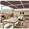 XXIOJUN Einziehbare Gleitdraht-Vordach-Wellen-Segel-Markise Pergola-Ersatz-Überdachungs-Beschattungsabdeckung Atmungsaktives HDPE-Gewebe Und Stange Für Terrassendeck-Pavillon
