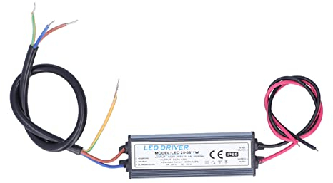 Jenngaoo LED Treiber, IP65 Wasserdichtes Konstantspannungsnetzteil 95-265 V AC bis 75-126 V DC Niederspannungsausgang für LED Licht, Computerprojekt, Außenlicht