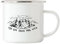 Hey!Print Ich bin dann mal weg Emaille Tasse Camping Zelten Wohnwagen Naturliebhaber Wildcamping Geschenk