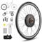 Viribus Electric Bike Conversion Kit, 28'' 1000W eBike Hub Motor Set, Direct Drive Rear Wheel for 48V Battery E-Bike, Easy Upgrade to 5 Speed Assist LCD Panel and Tyre, Black & Silver