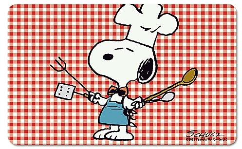 Logoshirt® Peanuts I Snoopy I Grillmeister I Frühstücksbrettchen I Schneidebrett I 23x14cm I spülmaschinenfest & hitzebeständig I Lizenziertes Originaldesign