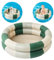 Vintage Stripes Kids Paddling Pool, Piscina Inflable para bebés, 2 Anillos con Seguridad Inflable, con Fondo de Burbuja de Seguridad Inflable, Interior al Aire Libre jardín Patio Trasero (Verde)