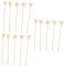 ABOOFAN 15 STK Tong-Gras- Ersatz-diffusorblätter Duftdiffusorstäbchen Duftstäbchen Wein-diffusor-Sticks Blumenzubehör Duft Diffusor Haushaltsgeräte Luft Schilf Rattan Weiß Parfüm
