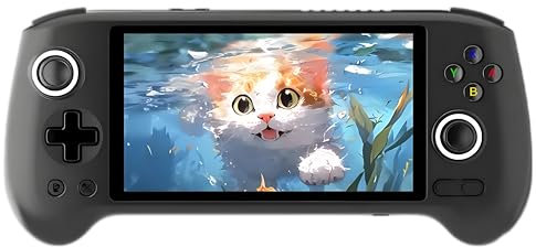 RG556 Retro Handheld Spielkonsole mit 4000+Spiele, 8+128G+128G 5,48-Zoll AMOLED Bildschirm Video Player Spielkonsole für Erwachsene Kinder, Unterstützung WiFi Bluetooth