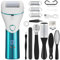 Electric Foot File, LED Display, Waterproof IPX5, Rechargeable Foot Scraper, Pedicure Feet Hard Skin Remover, Dry Dead Skin Feet Scrubber, Foot Care Skin Remover