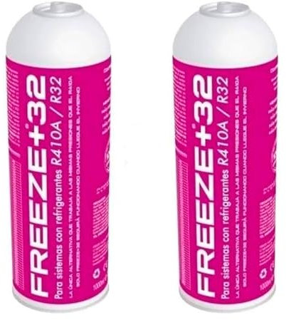 Genérico 2 Botellas Gas Refrigerante Freeze Organico +32 350Gr