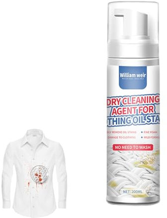 Dry Care Stain Remover - 200ml Dry Stain Remover Cleaning Fluids | At Home Dry Care Cleaner, Dry Cleaning Kit, Dry Cleaning Agent Erase Spray For Stains Removal, Safe Clothes