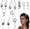 10 Stück Silber Haarspangen Y2K Metall Stern Haarspangen Pentagramm Hair Clips Kleine Haaraccessoires Silber Haarclips Frauen Retro Kawaii Haarschmuck Niedliche Y2K Accessoires Für Frauen