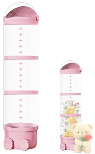 Stuffed Animal Storage Tube, Cuddly Soft Toy Storage Tube, Plush Toys Storage Cylinder, Doll Display Holder Stuffed Toy Storage Tube, Dustproof Clear Vertical Cylindrical Plushies Toy Display Bucket