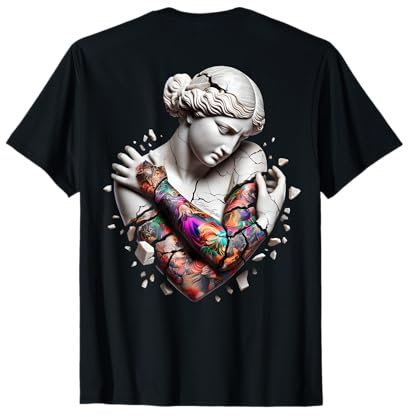 Vénus de Milo Art Color Tattoo (impression sur le dos) T-Shirt