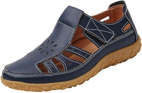 HOOUDO Sandalias Para Pies Delicados,Sandalias Rojas Mujer,Zapatos Planos,Zapatos Rojos,Cordones Elasticos Zapatillas Deporte,Cordones Zapatillas Deporte