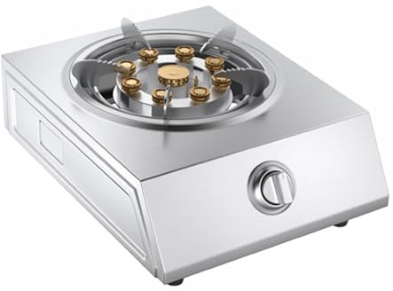 THEGA Portable Gas Stove 1 Burner - 7.5KW Stainless Steel Tabletop Gas Cooker, Gas/LP Gas Conversion Stove, with Flameout Protection, for Caravan Home Kitchen(LPG)