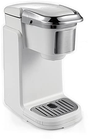 Einzelportion-Kaffeemaschine – kompakter tragbarer Brauer für gemahlenen Kaffee mit Tablett-Set – ideal für Zuhause und Reisen