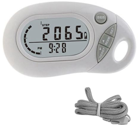 Pomoflexi Mini 3D Pedometer Portable Pedometer No Phone or App Needed Precise Mini Pedometer