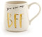 Enesco Our Name Is Mud Bff Kaffeebecher aus Steingut, mit Gravur, goldfarben, 473 ml (1 Stück)