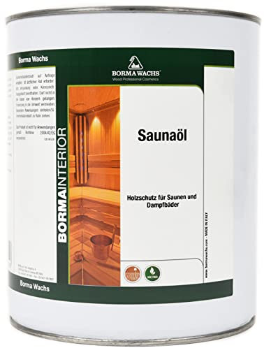Aceite para saunas resalta la veta y el color natural de la madera y es un magnífico protector contra la humedad. - 5 litros -