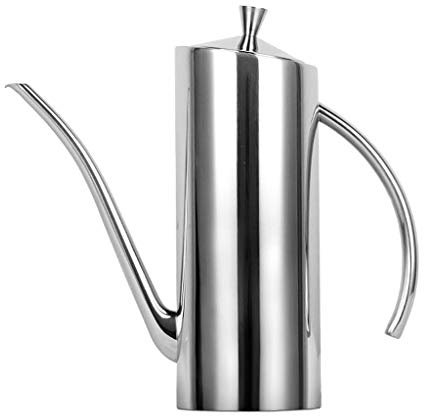 Tenlacum Stainless Metal Jug Can Pourer Vinegar Olive Oil Drizzler Dispenser 700ml