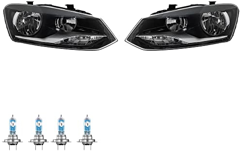 Scheinwerfer Set rechts & links Chrom H7/H7 für 6R 6C 6R_ inkl. Lampen