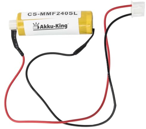 PLC Batterie kompatibel mit Mitsubishi F2-40BL, FX2N-48M - Li-SOCl2 1800mAh - für F1, F2, FX, FX1, FX2, FX2C, FX2N