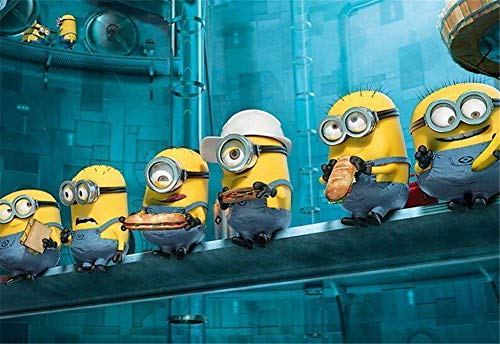 DIY 5D Diamant Malerei Kits für Erwachsene Kinder Minions Factory Diamond Painting Full Drill Kristall Strass Stickerei Kreuzstich Arts Craft Dekoration für Home Wall Decor-Square Drill,50x70cm B3646