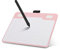 Tableta gráfica con Cable con bolígrafo, Tableta de Dibujo gráfico Digital, Tablero de Almohadillas de Escritura a Mano portátil para computadora de teléfono, tabletas gráficas para Dibujar(Rosa)