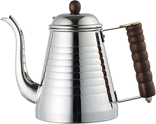 Carita Kalita Kaffeekanne, 1000 ml, IH-kompatibel, Edelstahl, Made in Japan, SSW Kettle 1000#52274 Tropfkanne Wasserkocher, Kaffeemaschine, Yakan, Server, Gerstentee, Weißwasser, Retro,