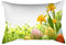 FeiliandaJJ Zierkissenbezüge Ostern 30x50cm Kissenbezug Leinen Kissenbezüge Ostern Muster Kopfkissenbezug Pillowcase mit Reißverschluss Kissenhülle Für Wohnzimmer Sofa Ostern Deko (J, 30x50cm)
