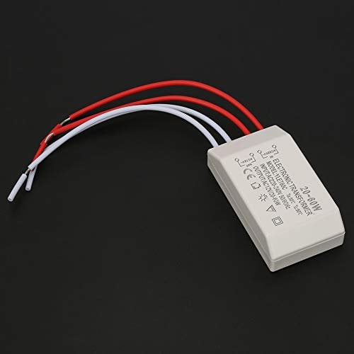 Trasformatore Elettronico 220 V a 12 V, 220 V CA 12 V CA Porta Elettronica 20-60 W Driver di Alimentazione Intelligente Convertitore di Tensione Alogeno per Campanello